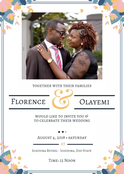 Wedding invitation