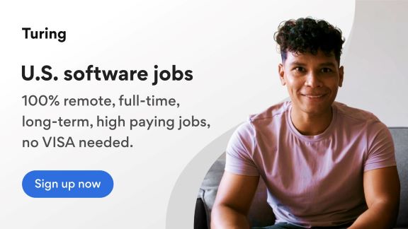 Turing Developer ad